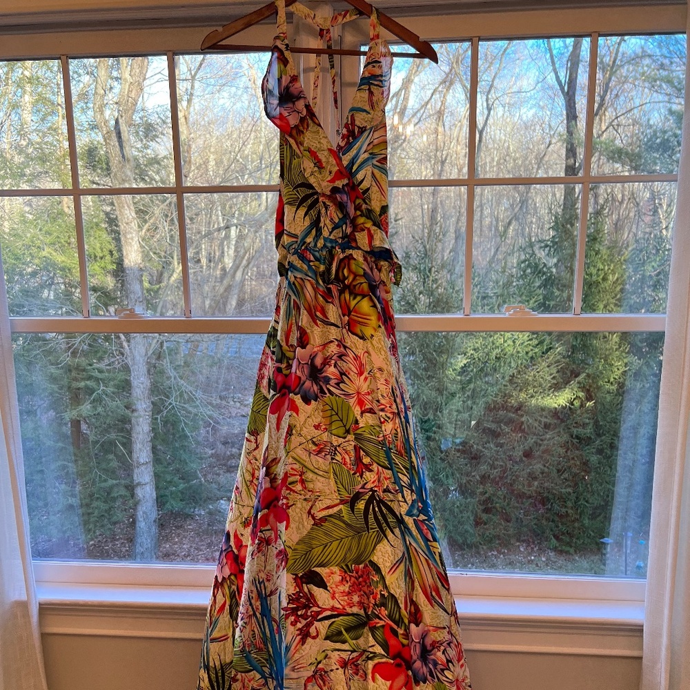 Maxi silk dress